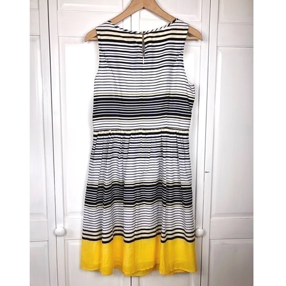 TALBOTS STRIPED COTTON SUMMER DRESS - Picture 2 of 2